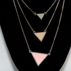 Geometric Layered Necklace